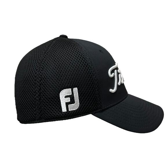 Titleist Footjoy Pro V1 Golf Hat Sz M/L Black Casual Athleisure Embroidered - Picture 4 of 9